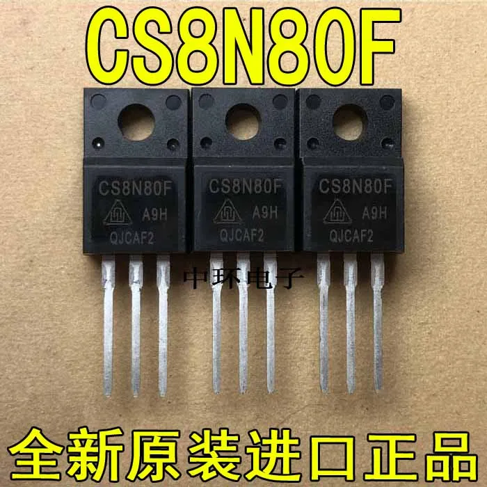 

10pcs/lot CS8N80F 8N80 8A800V TO220F