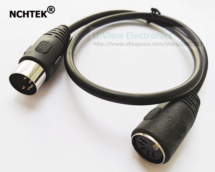 

NCHTEK MIDI 5Pin DIN Male to Female Audio MIDIAT Adapter Cable For MIDI Keyboard,MIDI Extension Cable 50CM/Free Shipping/1PC