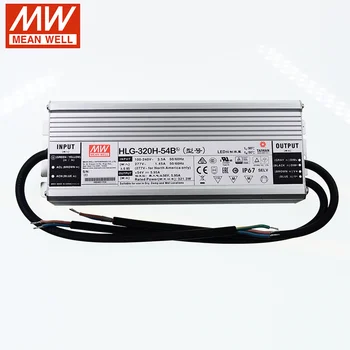

Meanwell Switching Power Supply HLG-320H-54B 110V/220V AC To 54V DC 5.95A 322W Water Proof IP67 PFC Dimmable LED Driver Cxb3590