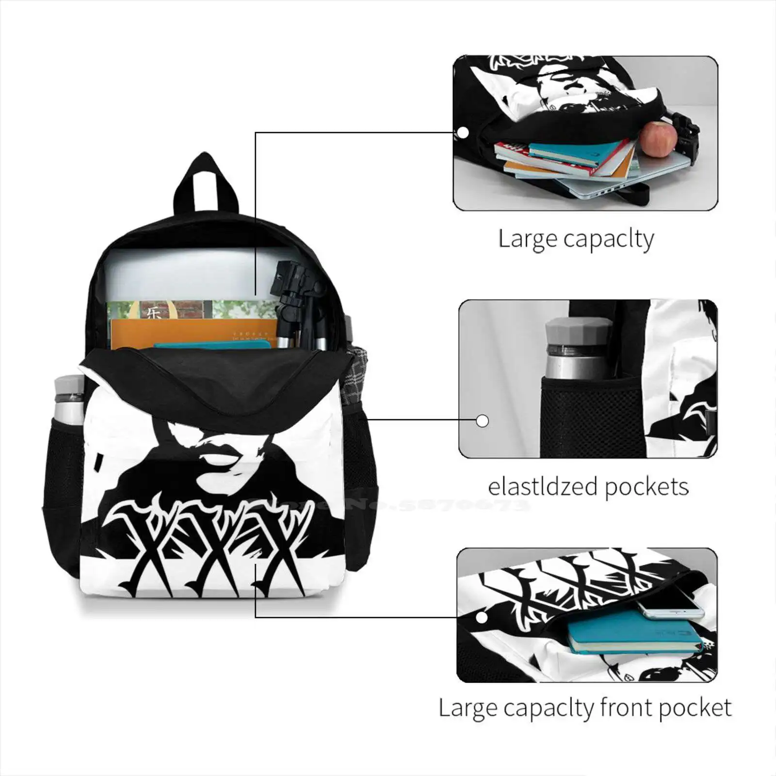 Untitled Bag Backpack For Men Women Girls Teenage Black Xxx Young Tentacian  Young Tentation Rocket Raccoon Avenger Trending - AliExpress