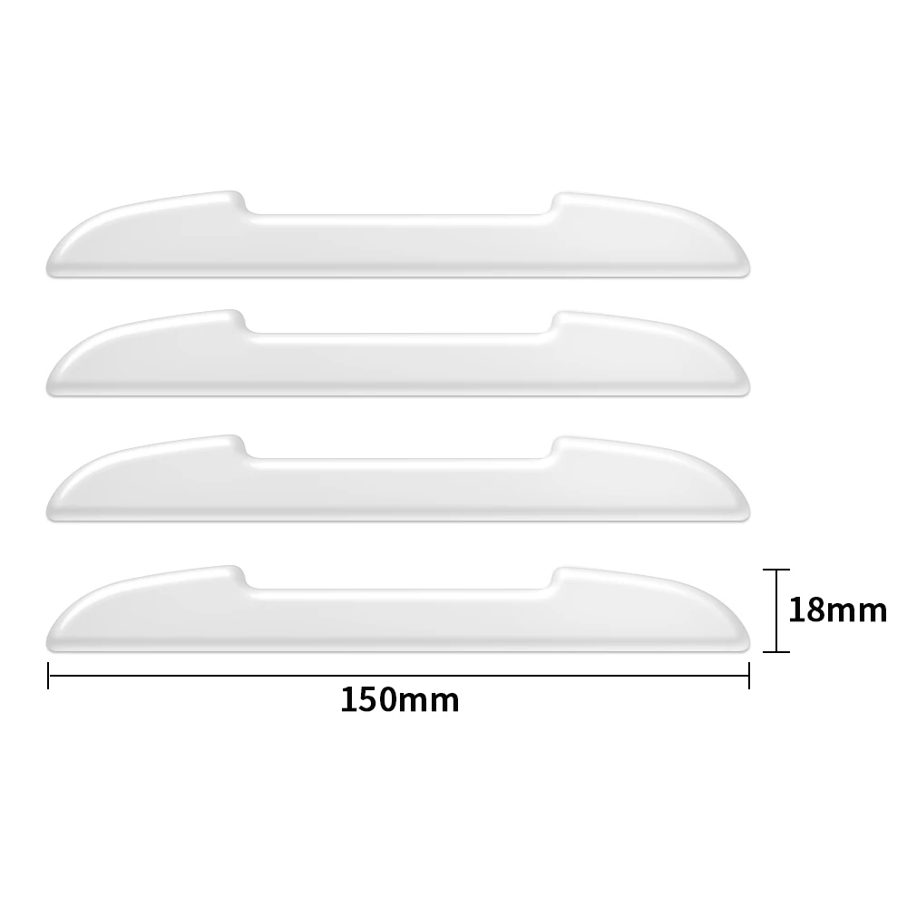 Car Acc Door Transparent Silicon Rearview Mirror Anti-collision Protection Strip Stickers For Volvo C70 C30 S80 RDESIGN T6 AWD