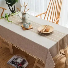 Simple Striped Mosaic Tablecloth Fabric Cotton Hipster Coffee Table Table Cloth Ins Wind Rectangle Tablecloth tablecloth слингобусы mosaic simple