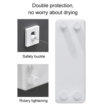 

Retractable Clothesline ABS Case Wall Mounted Dryer with Adjustable Pulley Braided DC112