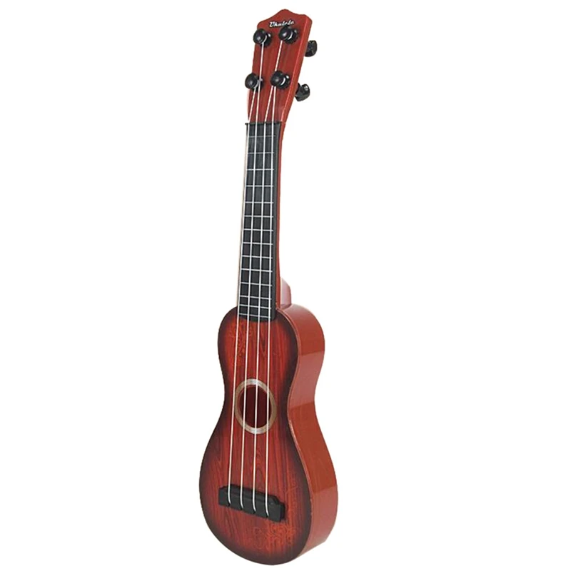 Ukulele Guitar Music Toys Baby Musical toys Mini Beginner Classical Educational musical Instrument Toy for Kids - Цвет: Brown