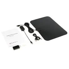 Digtal Indoor Amplified HDTV Antenna with Detachable Amplifier Signal Booster for UHF VHF USB 10ft High Performance Coax Cable Digtal Indoor Amplified HDTV Antenna with Detachable Amplifier Signal Booster for UHF VHF USB 10ft High Performance Coax Cable