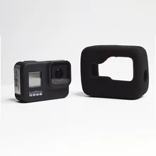 Пенопластовый чехол на ветровое стекло для GoPro Hero 8, черная губка для камеры, защищающая от ветра и шума