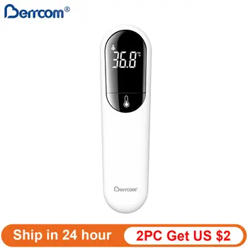 

Original Berrcom Non Contact Thermograph Accurate Digital Fever Infrared Clinical Termometro Measurement LED Shown Indicator