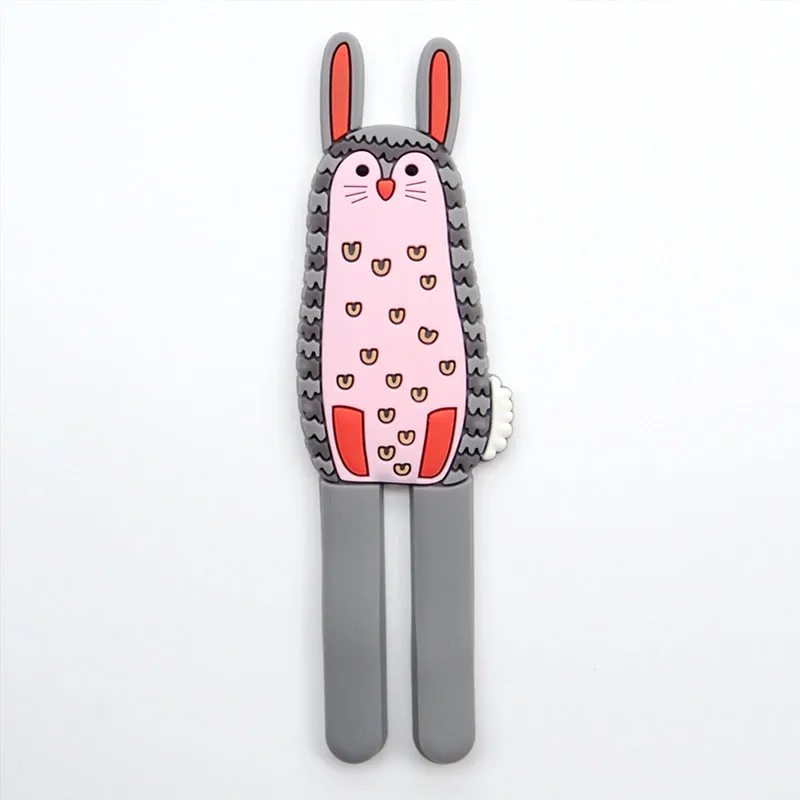 Милые магниты на холодильник с изображением животных, стикер на холодильник, многофункциональная наклейка на холодильник, креативные Магнитные Крючки - Цвет: Rabbit