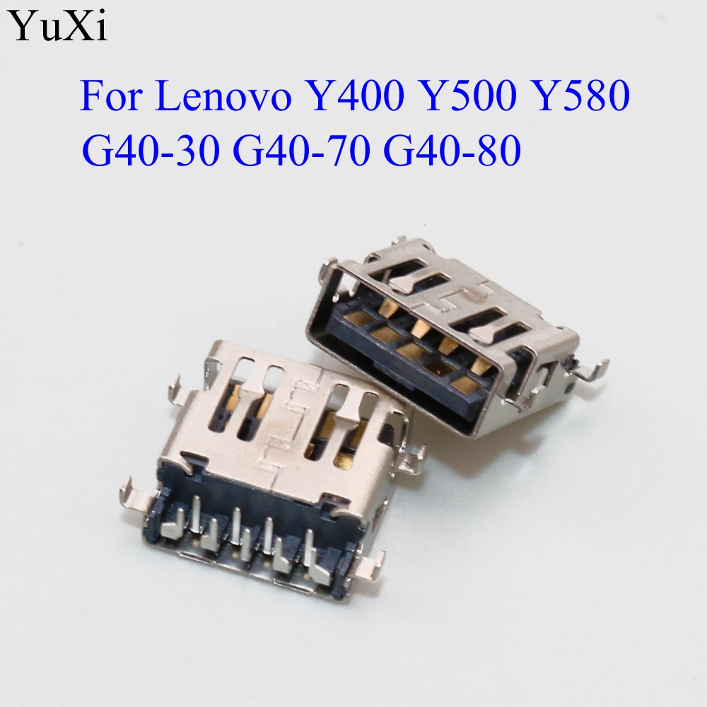 

YuXi USB 3.0 Jack Socket Port Connector 90-degree in-line for Lenovo Y400 Y500 Y580 G40-30 G40-70 G40-80 Female Socket