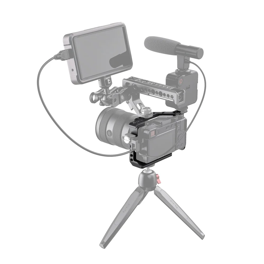 Клетка для камеры SmallRig A6600 для sony A6600 Dslr клетка с холодным башмаком и Arri отверстия для установки штатива для съемки аксессуар-2493