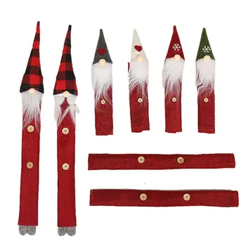 

Christmas Decorations Creative Forester Microwave Cover Cartoon Holiday Home Refrigerator Glove Cover