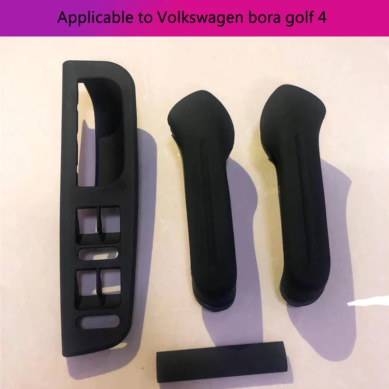 

Car Inner Handle Interior Door Panel Pull Trim Cover Gray Black brown left Right For Volkswagen Bora Golf 4 MK4 5pcs