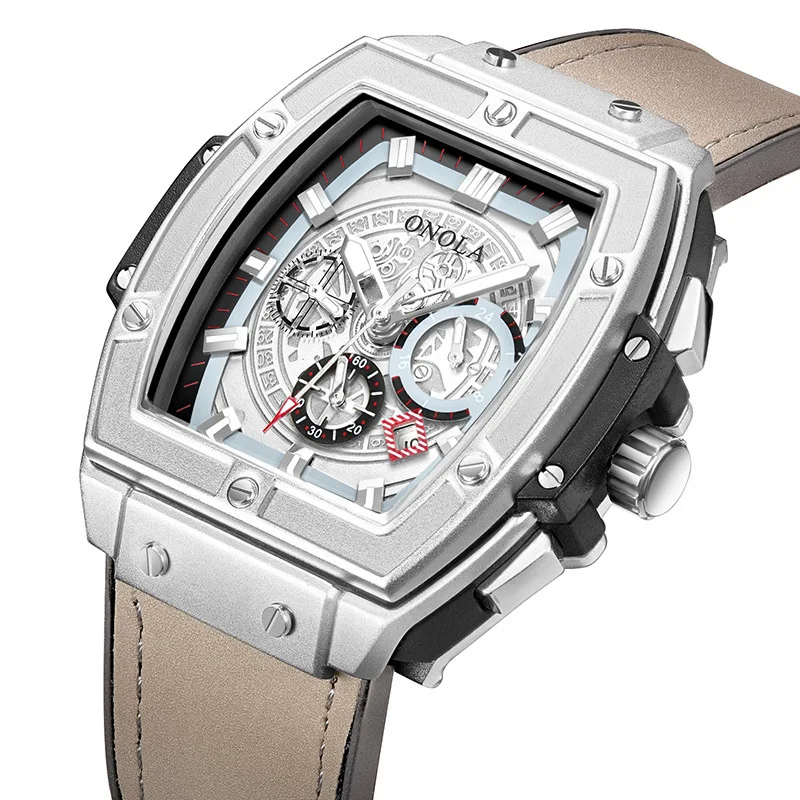 

ONOLA Classic Barrel-shaped Multi-function Automatic Men's Mechanical Watch 2019 Waterproof Luminous Men's Watch