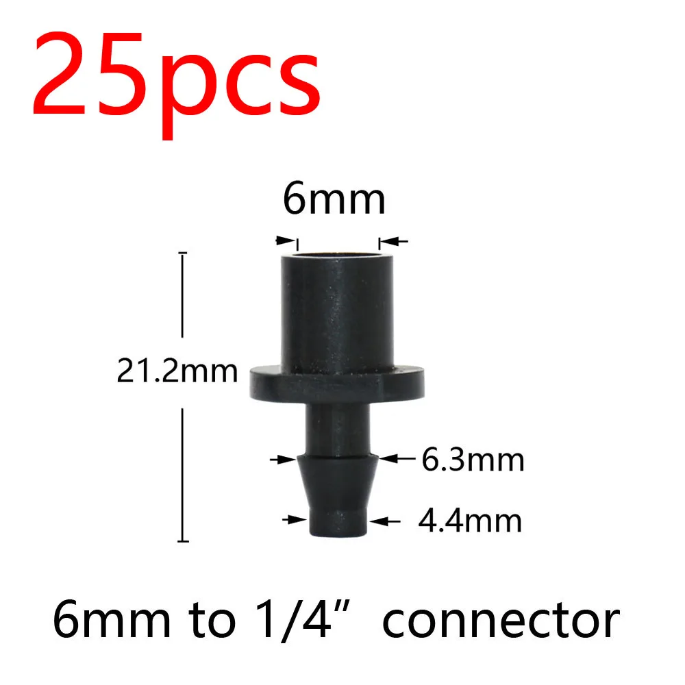 Garden Hose Connectors Barbed Tee Elbow Cross End Plug Coupling WDrip Irrigation System Atering Fitting For 3/5 4/7mm Hsse 