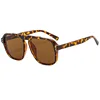 Fashion Oversized Yellow Square Sunglasses Women 2025 Design Rivets Decor Acrylic Rectangle Sun Glasses Shades Eyewear Wholesale 4