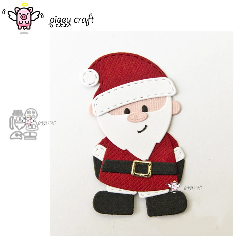 

Piggy Craft metal cutting dies cut die mold Santa Claus decoration Scrapbook paper craft knife mould blade punch stencils dies
