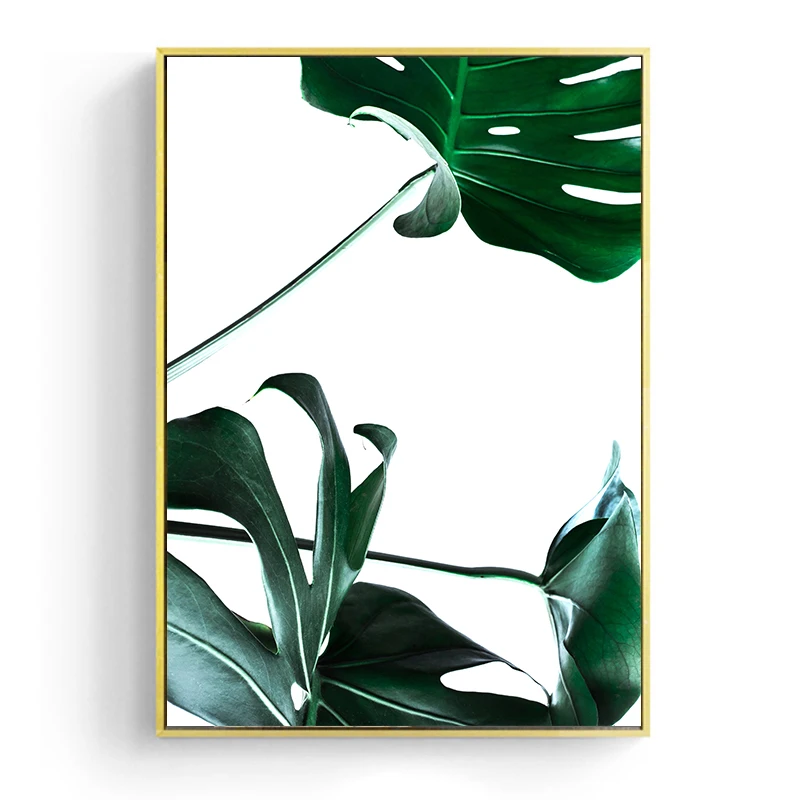 Nordic-Canvas-Painting-Modern-Prints-Plant-Leaf-Monstera-Art-Posters-Prints-Green-Art-Wall-Pictures-Living (6)