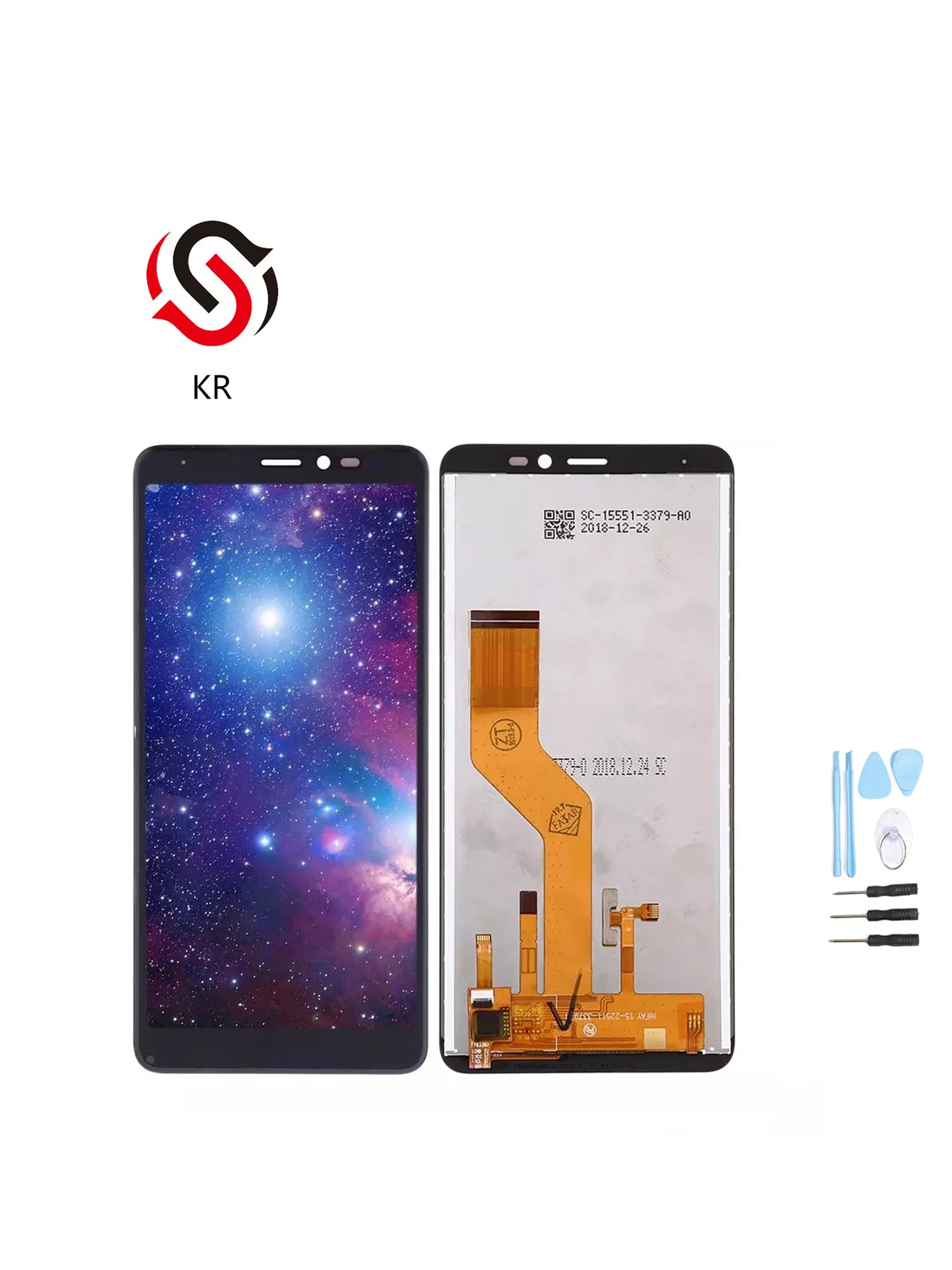 

5.45''For Wiko Y60 LCD Display+Touch Screen Digitizer Assembly Repair For Wiko Y60 LCD Display Parts With Tools And +Adhesive