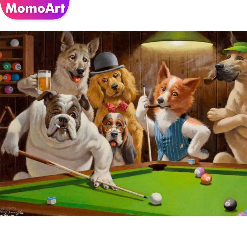 

MomoArt Diamond Painting Dog Diamond Mosaic Diamond Embroidery Full Square/round Stones Cross Stitch Animal Home Decor
