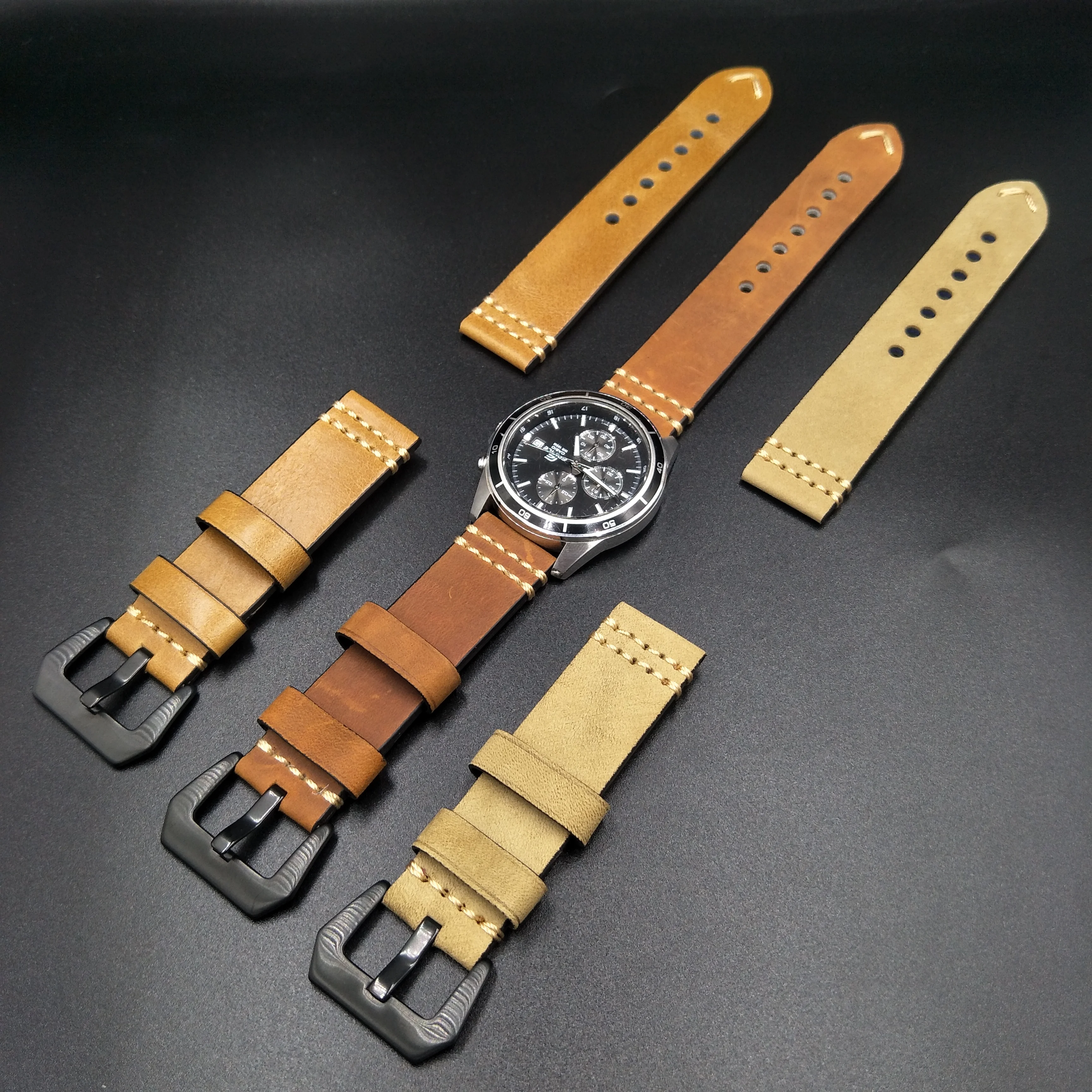 Ремешок из коровьей кожи для наручных часов винтажный браслет Panerai 22 мм 24