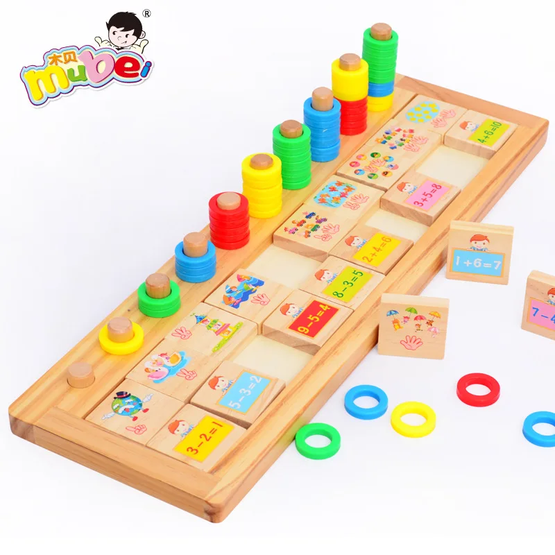 

Wood Bay Children Wooden Calculation Numbers Board Educational Early Childhood Learning Cognitive Montessori Mathematics Teachin