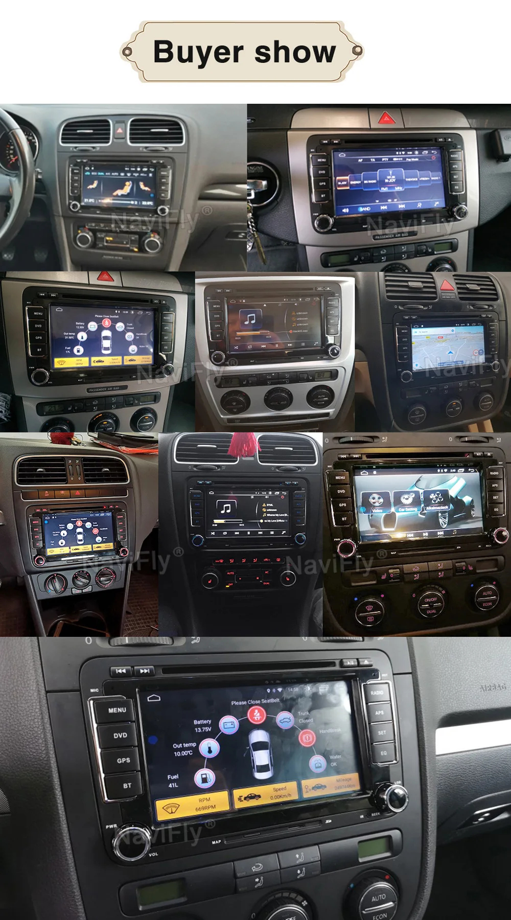 Cheap Android 8.0 Quad Core Car DVD GPS Navi for Volkswagen VW Skoda Octavia golf 5 6 touran passat B6 jetta polo tiguan player audio 5
