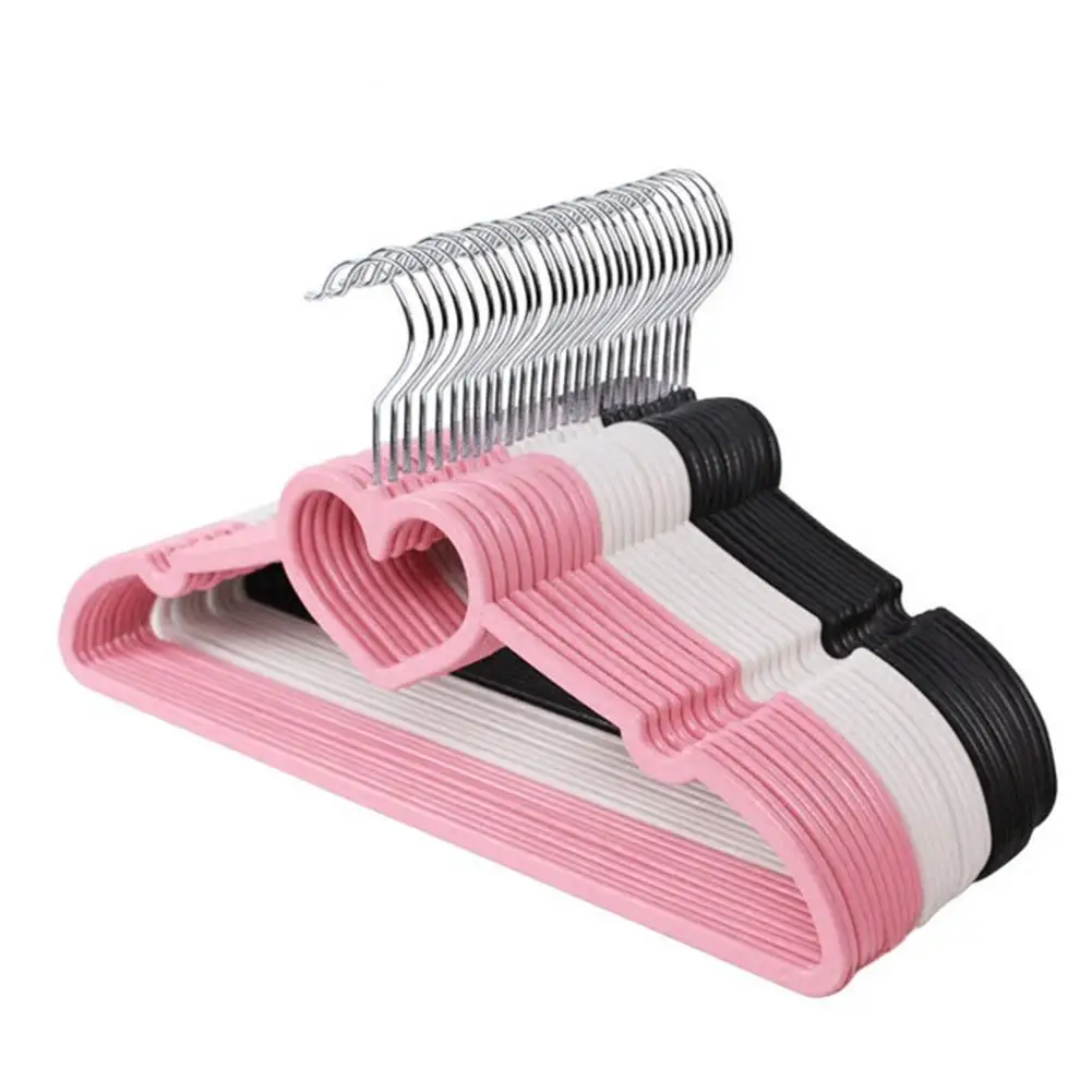 10 шт. практичные розовые вешалки для носков женской и детской одежды. Вращающаяся