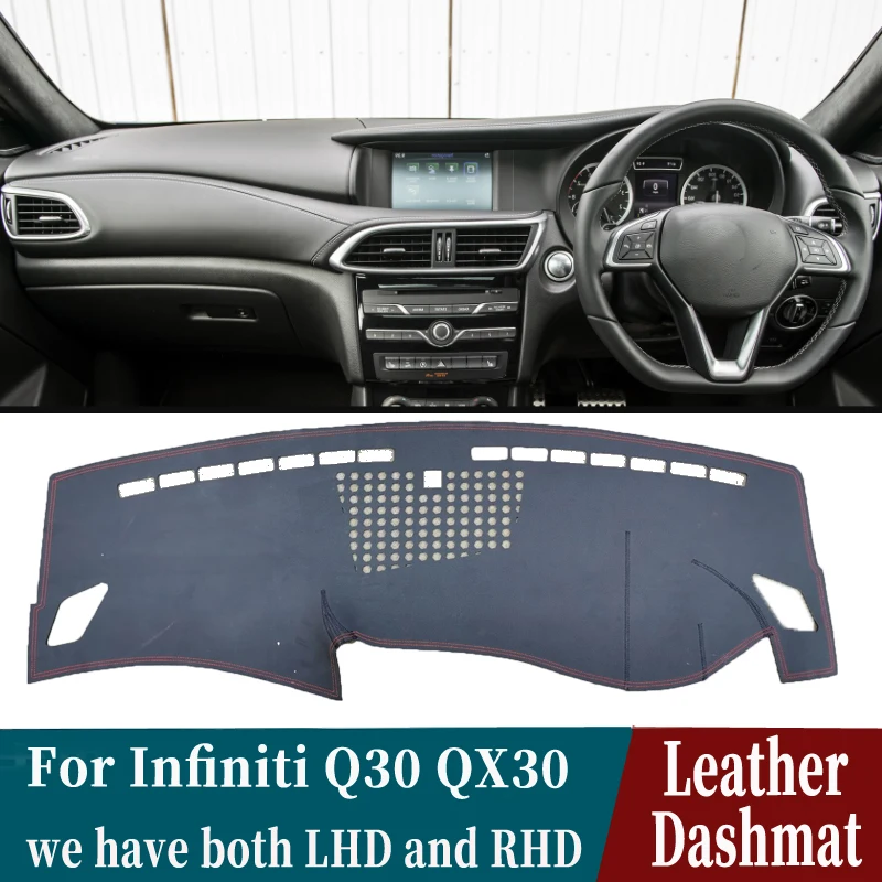 Leather Dashmat Dashboard Cover Pad Dash Mat Carpet Car styling