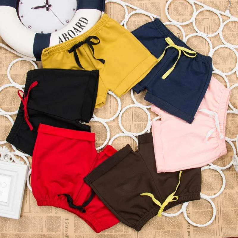

New Style Men And Women Children Pure Cotton Short Shorts Lycra Baby Solid Color Children Modal CHILDREN'S Shorts