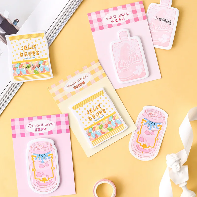 Mohamm Rainbow Candy Series Kawaii Cute Sticker Custom Stickers Diary Stationery Flakes Scrapbook DIY Decorative |