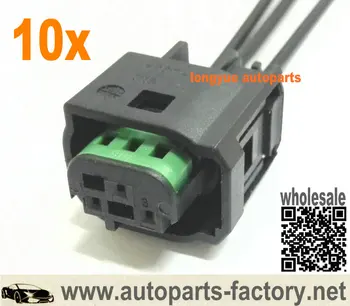 

Longyue 10pcs Sensor - Reverse Park Aid (RPA) Connector Pigtail for 99-08 Ford Lincoln