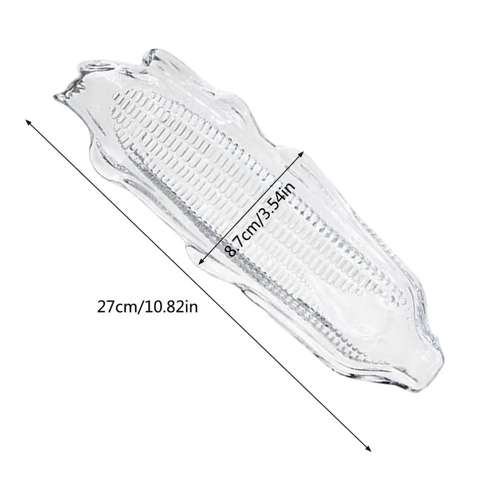 4PCS Corn Tray Storage Container Family Corn Tray Barbecue Tool BBQ Transparent Dish On The Cob Holders Set Barbecue Tools