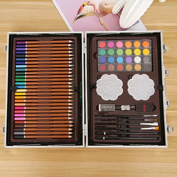 

145 pieces of children's art set children's painting watercolor pen crayon oil pastel art supplies student gift stationery se