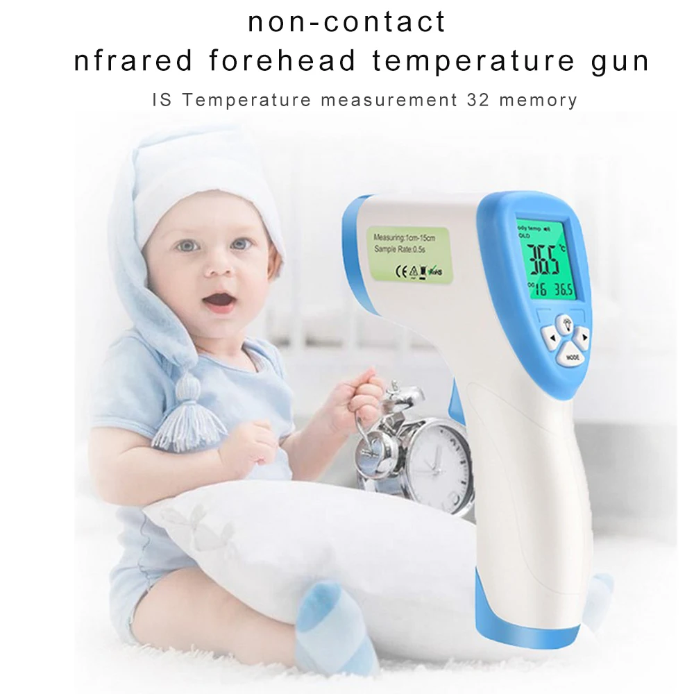 

Forehead Thermometer Digital Electronics Non-contact Human Infrared Automatic Shutdown Data Retention Home Health Tools