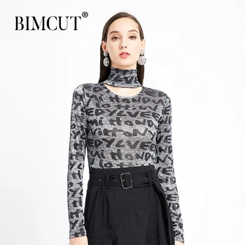 

Original design Highstreet Black O-Cut Neck Ribbed Knit Pullovers Plain Long Sleeve Tee 2020 Autumn Casual Women Modern Lady