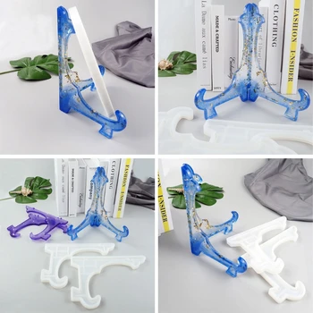 

2Pcs 10 inch Display Stand Pictures Frame Holder Silicone Epoxy Resin Casting Mold Artworks Easels Holder Mold Kit Tools
