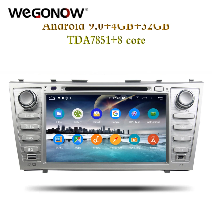 DSP IPS Android 9 0 4 Гб + 32 ГБ Восьмиядерный для Toyota CAMRY 2007 2011 Автомобильный DVD плеер Wifi 4G