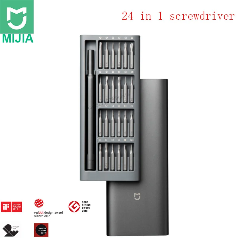 Набор отверток Xiaomi Mijia Wiha комплект из 24 магнитных бит с алюминиевым кейсом для