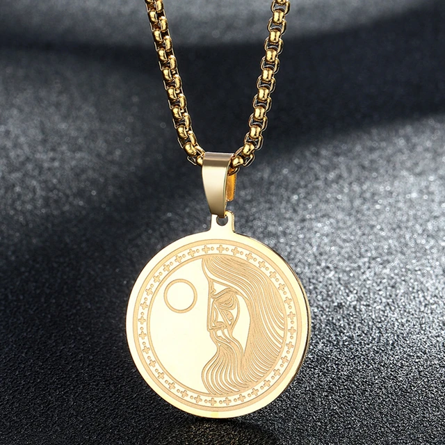 Dainty Mythology Medusa Gorgon Necklace Women Men Ancient Greek Symbol Jewelry  Stainless Steel Pagan Necklace Collar SPA092