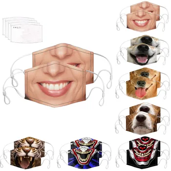 

2 Pack Breathable Dustproof Foggy +4PC Replaceable Filter Face-Cover mascaras Cartoon Mouth-Cover Cover Bag Parts&Accessories