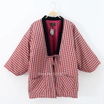 

Haori Traditional Winter Kimono Cardigan Japanese Mujer Japan Yukata Vintage Dress Women Men Samurai Folk Style Clothes Pajamas