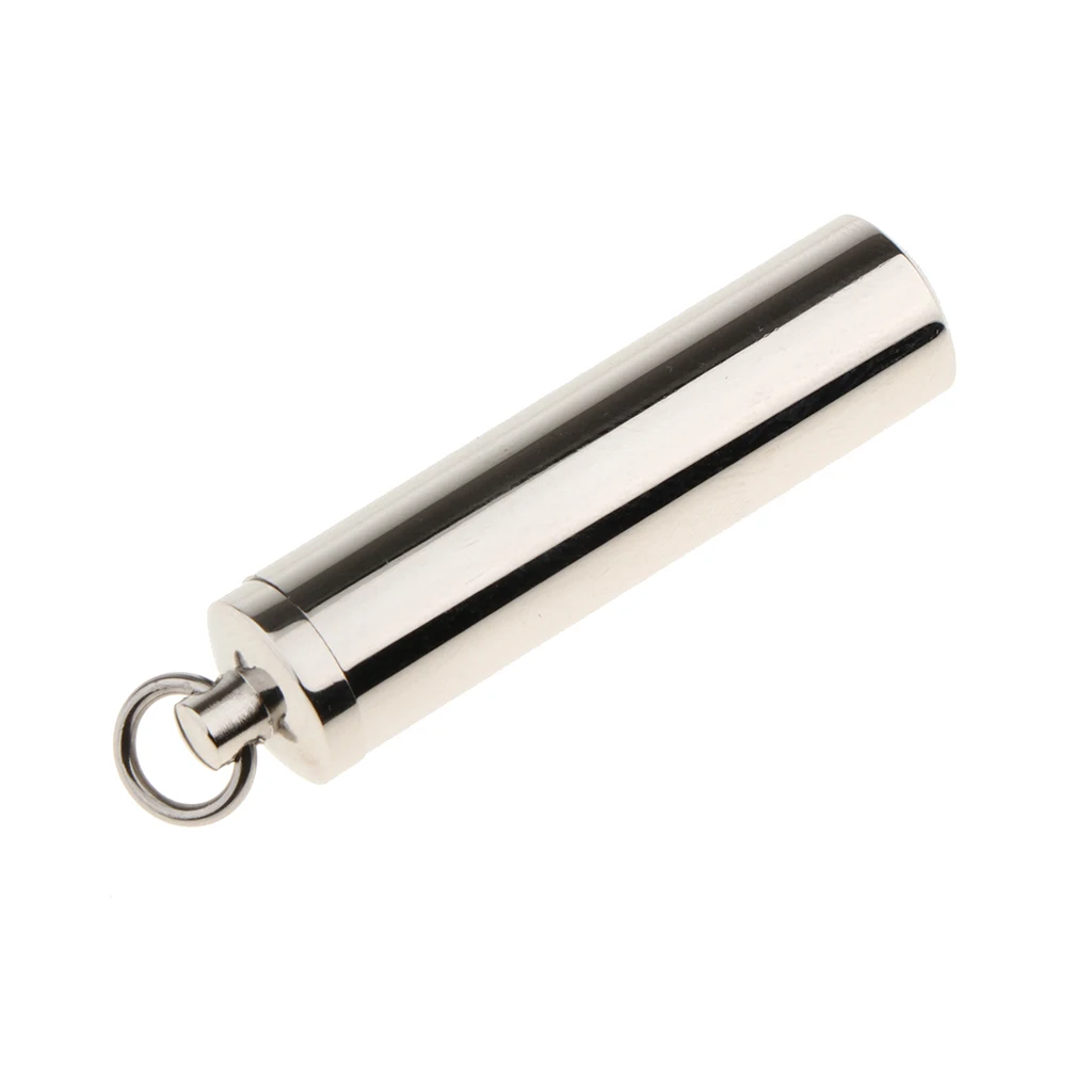 silver color Stainless Steel Capsule Pendant Urn Ash Memorial Keepsake Pill Filler Kit DIY Pendant for Necklace 