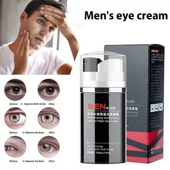 

Men Day and Night Anti-wrinkle Firming Eye Cream 10ml Skin Care Black Eye Puffiness Fine Lines Wrinkles Face Care Product