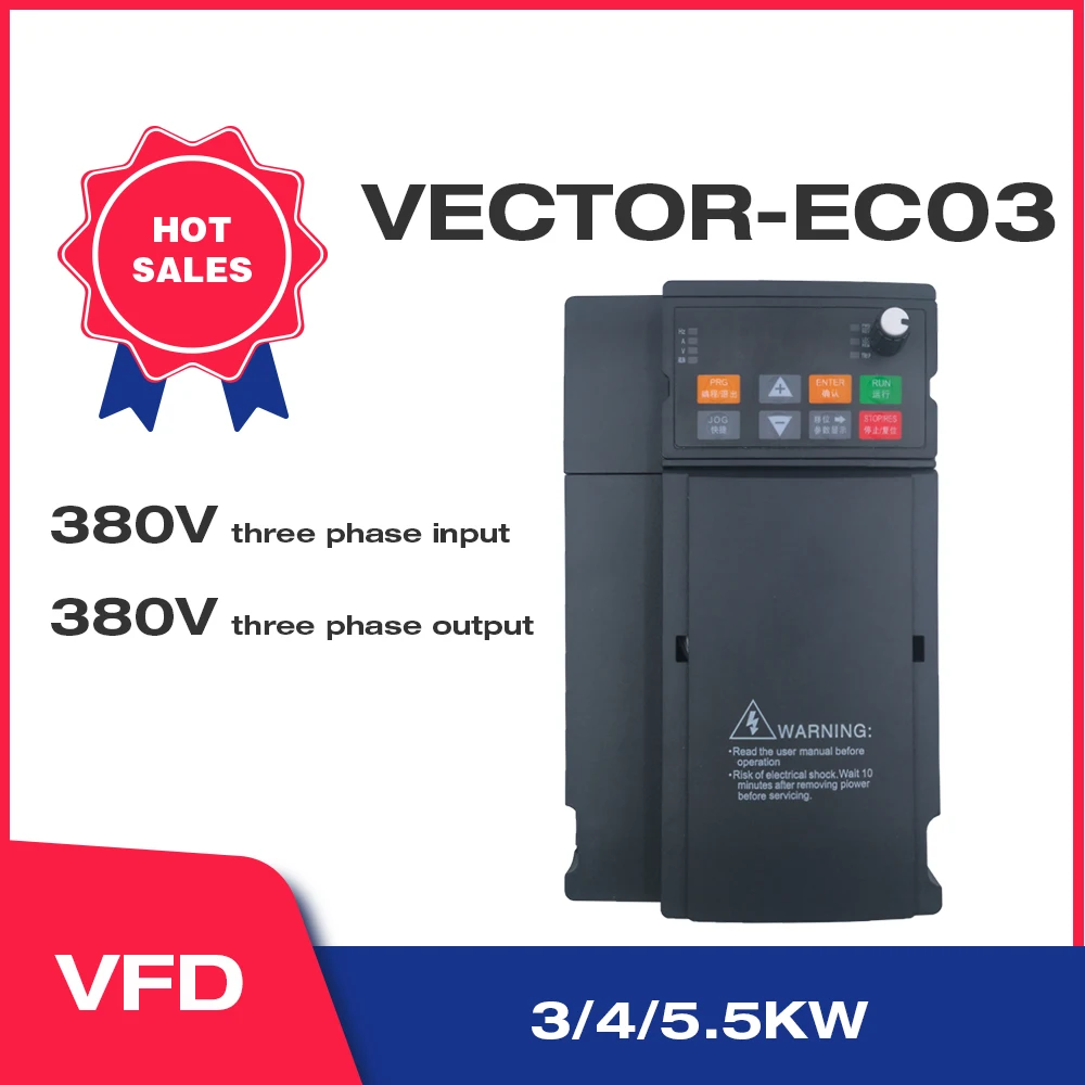 Convertitore Di Frequenza Vettoriale 380V 3Kw/4Kw/5.5Kw Azionamento A Frequenza Variabile Regolatore Di Velocità Trifase Motore Inverter Antosy Ec03 S