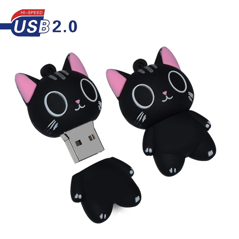 USB-флеш-накопитель в виде шоколадного кота 128 ГБ 4 8 16 32 64 | Компьютеры и офис