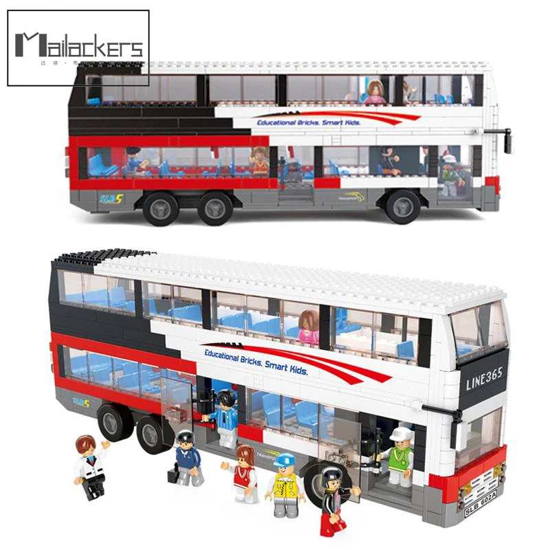 Конструктор mailacker городской школьный автобус фигурки друзей Лондонский