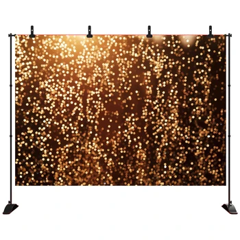 

Acejoker Gold Glitter Paint Backdrop for Photography Astract Golden Bokeh Spot Starry Portrait Video Background