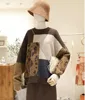 SHENGPALAE 2022 New Autumn Long Sleeve Jumper Knitted Loose Fashion Pullover Femme Leopard Hit Color Sweater ZA5272 ► Photo 3/5