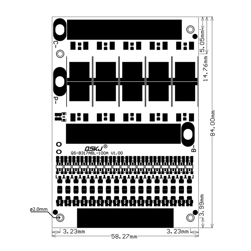 BMS 6S до 17S 35A 3,7 V 4,2 V балансировка 7S 10S 13S 16S BMS 18650 литий-ионная Защитная плата для аккумулятора BMS PCM Универсальный баланс