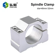 

CNC Milling Machine 48mm 52mm Spindle Fixing Clamp Mounting Bracket, Aluminum Holding Fixture With 4 Screws